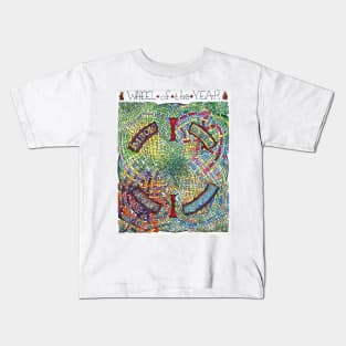 Wheel of the Year - Fire Festivals Kids T-Shirt